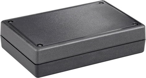 Doboz két részből, fekete 134x89x33 mm