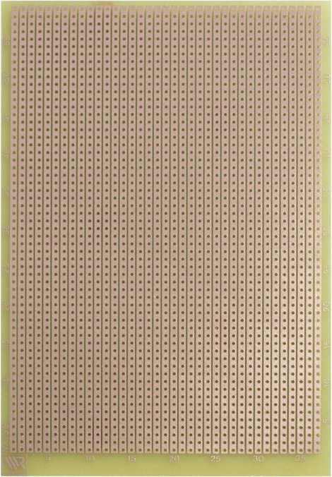 Rademacher WR-Typ 732 Kísérletező panel Epoxi (H x Sz) 160 mm x 100 mm 35 µm Raszterméret 2.54 mm Ta