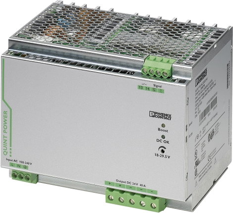 Kalapsín tápegység 1x 29,5 V/DC 40 A 18 W, Phoenix Contact QUINT-PS/1AC/24DC/40