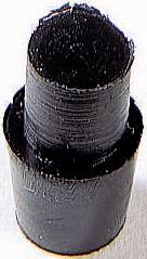 Furatba nyomható műszerláb, kerek Ø 6,5 x 12,2 mm, fekete, PB Fastener 1278-01 3. kép