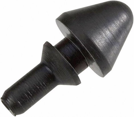 Furatba nyomható műszerláb, kerek Ø 7 x 11,5 mm, fekete, PB Fastener 1277-01