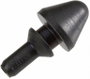 Furatba nyomható műszerláb, kerek Ø 7 x 11,5 mm, fekete, PB Fastener 1277-01 bélyegkép