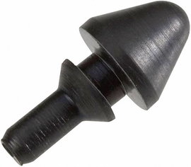 Furatba nyomható műszerláb, kerek Ø 8 x 16,7 mm, fekete, PB Fastener 1281-01