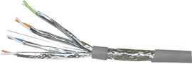 Hálózati kábel CAT 7 S/FTP 8 x 0.13 mm² Szürke VOKA Kabelwerk 102566-00 méteráru