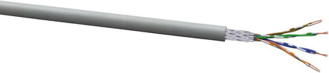 Hálózati kábel CAT 5e SF/UTP 8 x 0.13 mm² Szürke VOKA Kabelwerk 102580-00 méteráru