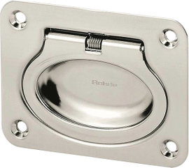 Rohde Kihajtható fogantyú, EE EE-01.R075.39 (H x Sz) 58 mm x 75 mm Nemesacél Ezüst