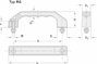 Rohde Műanyag fogantyú, RG RG-1P.100.84 (H x Sz) 122 mm x 17 mm poliamid/fekete 2. bélyegkép