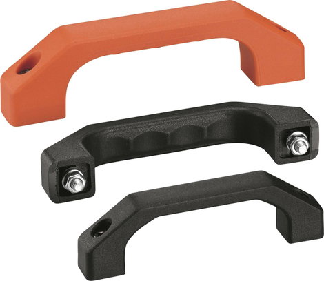 Rohde Műanyag fogantyú, RG RG-1P.120.84 (H x Sz) 146 mm x 20.5 mm poliamid/fekete