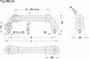 Rohde Gép fogantyú, RS RS-20.300.62 (H x Sz) 330 mm x 30 mm Alumínium Ezüst 2. bélyegkép