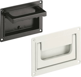 Rohde Süllyesztett kihajtható fogantyú, SK SK-79.R118.9005 (H x Sz) 130 mm x 91 mm Alumínium Fekete