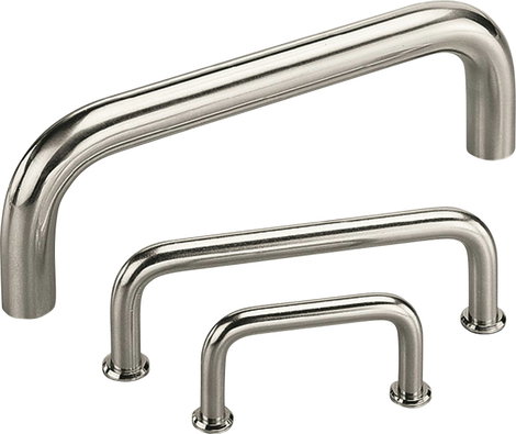 Rohde Nemesacél fogantyú, VA VA-10.R120.31 (H x Sz) 128 mm x 10 mm Nemesacél Ezüst