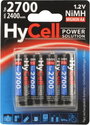 Ceruza akku AA, NiMH, 1,2V 2700 mAh, 4 db, HyCell LR06, AA, LR6, AAB4E, AM3, 815, E91, LR6N bélyegkép