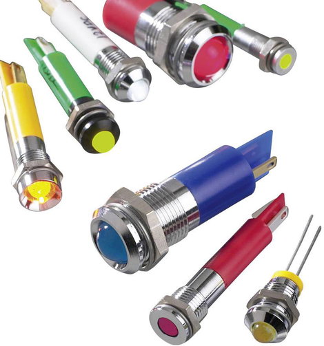 LED-es jelzőlámpa, Fehér 220 V/AC APEM Q14F1CXXW220E 3. kép