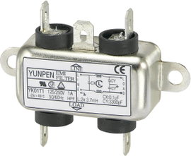 Yunpen Hálózati szűrő 250 V/AC YK01T1 2 x 3.7 mH 250 V/AC 1 A
