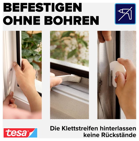 TESA® COMFORT szúnyogháló ablakra, 1,3 x 1,5 m, fehér 5. kép