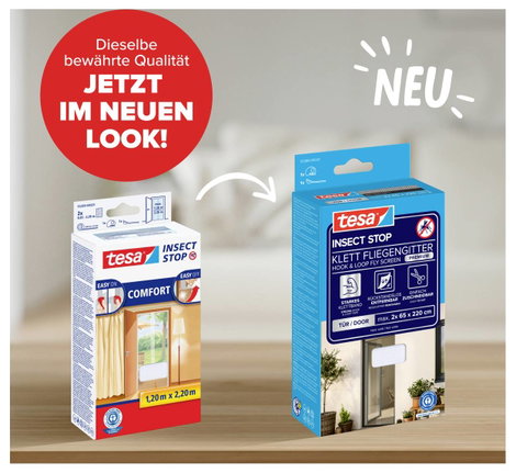 TESA® COMFORT szúnyogháló ajtóra, 2,2 x 1,3 m, fehér 2. kép