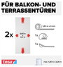 TESA® COMFORT szúnyogháló ajtóra, 2,2 x 1,3 m, fehér 4. bélyegkép
