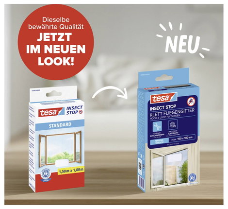 TESA® STANDARD szúnyogháló ablakra, 1,5 x 1,8 m, fehér 8. kép