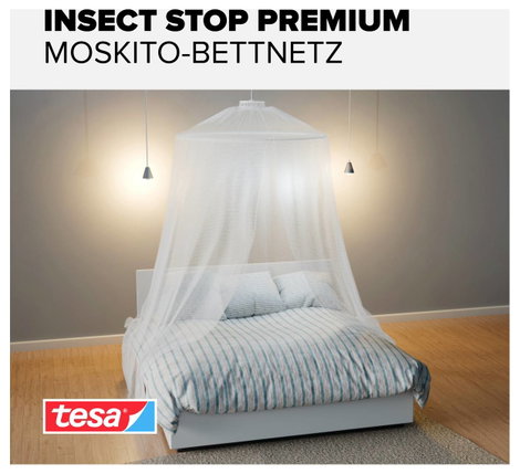 Szúnyogháló és moszkitóháló, ágy fölé helyezhető, TESA Insect Stop COMFORT 558 3. kép