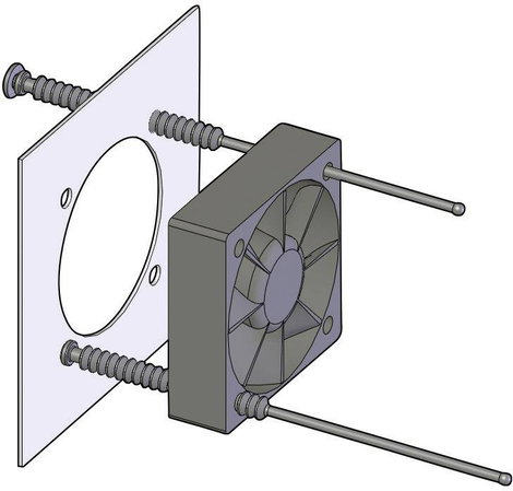 Univerzális ventilátorrögzítő szilikon/gumi, 1 db, Richco FMM-1 2. kép