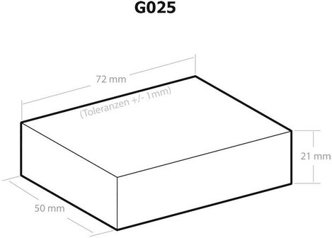 Kemo G025 univerzális műanyag műszer doboz, 72x50x21 mm, fekete 2. kép