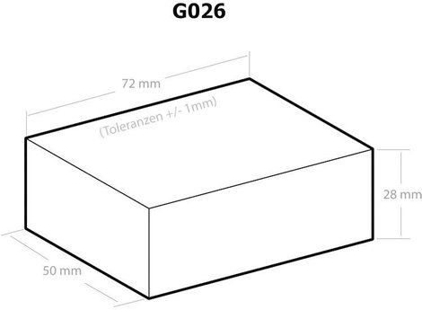 Kemo G026 univerzális műanyag műszer doboz, 72x50x28 mm, fekete 2. kép