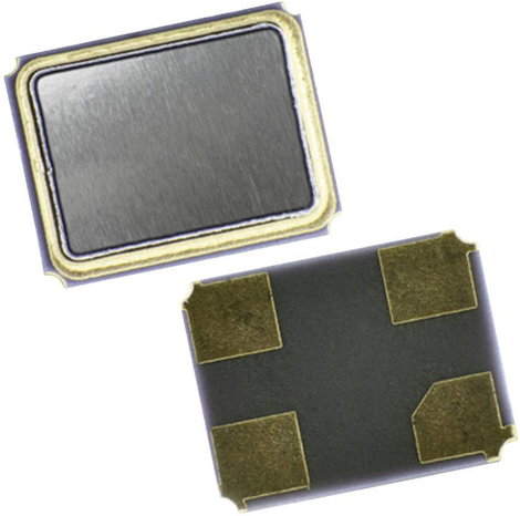 Kvarc, MT sorozat EuroQuartz 18.432MHz MT/30/30/-40+85/12pF Kivitel 4-PAD SMD, 3,2 x 2,5 x 0,7 mm