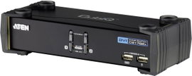 2 portos KVM switch, (billentyűzet, video, egér) elosztó, és USB 2.0 Hub Aten CS1762A-AT-G