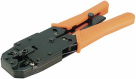 Moduláris krimpelőfogó 8P8C-RJ45, 6P6C-RJ12, 4P4C, 4P2C, DEC csatlakozókhoz LogiLink WZ0003