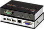 VGA, USB 2.0 KVM extender jelerősítő, jeltovábbító RJ45 csatlakozással 150 m-ig Aten CE700A-AT-G bélyegkép