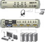 4 portos USB-s KVM switch, (billentyűzet, video, egér) elosztó, PS/2 és VGA elosztó Aten CS1734B-AT- 4. bélyegkép