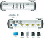 4 portos USB-s KVM switch, (billentyűzet, video, egér) elosztó, PS/2 és VGA kimenettel Aten CS84U-AT 4. bélyegkép