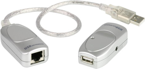USB 1.1 Extender, jeltovábbító RJ45 csatlakozással max.60m-ig Aten UCE60-AT