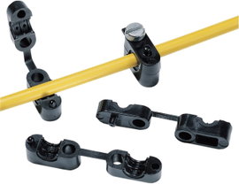 Törésgátló rögzítő bilincs Ø 8,5 mm, polamid, fekete, HellermannTyton KK4-N66-BK-D1