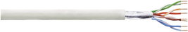 CAT5e F/UTP hálózati kábel, szereletlen, dugó nélküli 4 x 2 x 0.205 mm² 100m, szürke LogiLink CPV001