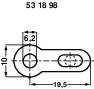 Forrfül, ónozott, M6, Vogt Verbindungstechnik 2068.68 2. kép
