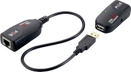 USB 2.0 Extender, jeltovábbító RJ45 csatlakozón keresztül max.50m LogiLink UA0207