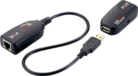 USB 2.0 Extender, jeltovábbító RJ45 csatlakozón keresztül max.50m LogiLink UA0207