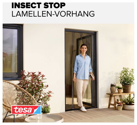 Szúnyogháló ajtóra, 2,2 m x 0,95 m, tesa® 55198-1-0 3. kép