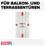 Szúnyogháló ajtóra, 2,2 m x 0,95 m, tesa® 55198-1-0 4. bélyegkép
