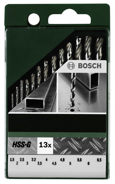 HSS fém fúrószár készlet 13 részes Bosch 2609255061 2. kép