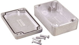 Hammond Electronics alu műszerház, IP66, 64x58x35 mm, natúr, 1550Z104