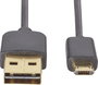 USB - Mikro USB átalakító kábel, megfordítható micro USB csatlakozóval 1m, fekete, Renkforce 6. bélyegkép