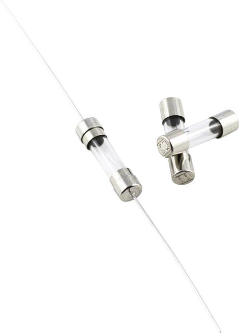 Üvegcsöves biztosíték oltóanyaggal 5 x 20 mm, 0,5 A, 250 V, mT, 10 db, ESKA 521.014 0,5A
