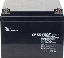 Ólomakku 12 V 24 Ah Vision Akkus VISION CP12240DX CP12240DX Ólom-vlies (AGM)166 x 125 x 175 mm M5 cs