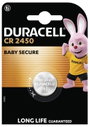 CR2450 lítium gombelem, 3 V, 620 mA, Duracell BR2450, DL2450, ECR2450, KCR2450, KL2450, KECR2450, LM bélyegkép