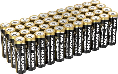 Ceruzaelem AA, alkáli mangán, 1,5V, 44 db, Ansmann LR06, AA, LR6, AAB4E, AM3, 815, E91, LR6N