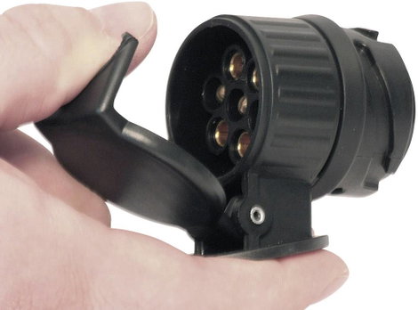 Utánfutó csatlakozó átlakító adapter 13-ról 7 pólusra DINO 4. kép
