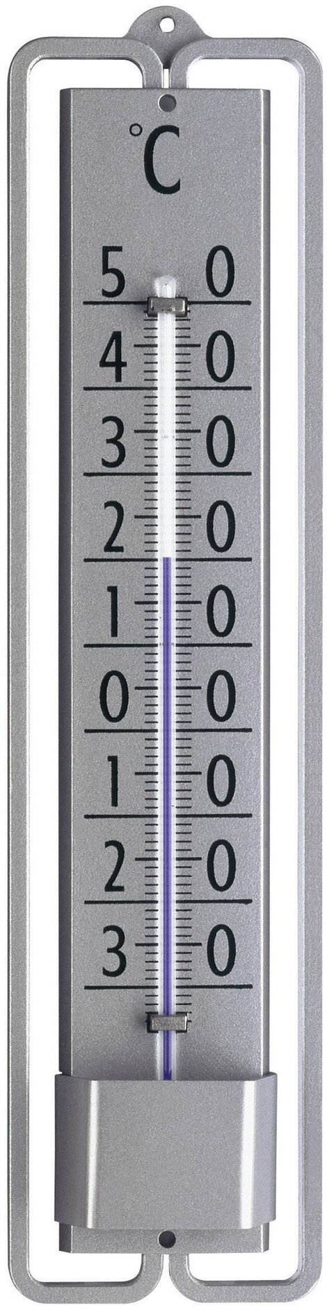 Bel- és kültéri hőmérő Novelli Design (H x Sz x Ma) 16 x 48 x 195 mm, TFA 12.2001.54