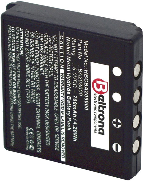 Távirányító akku Beltrona, HBC Sender Micro 4,HBC Sender Micro 5 6 V 700 mAh 3. kép